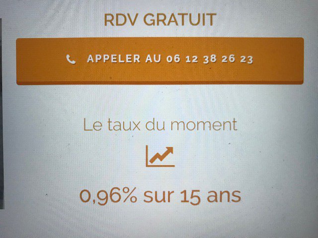 arnaudlemasson's tweet photo. Le taux de prêt immobilier du moment : 0,96% sur 15 ans !  https://t.co/qwhYLlU9VH https://t.co/hW7CcGwlmC
