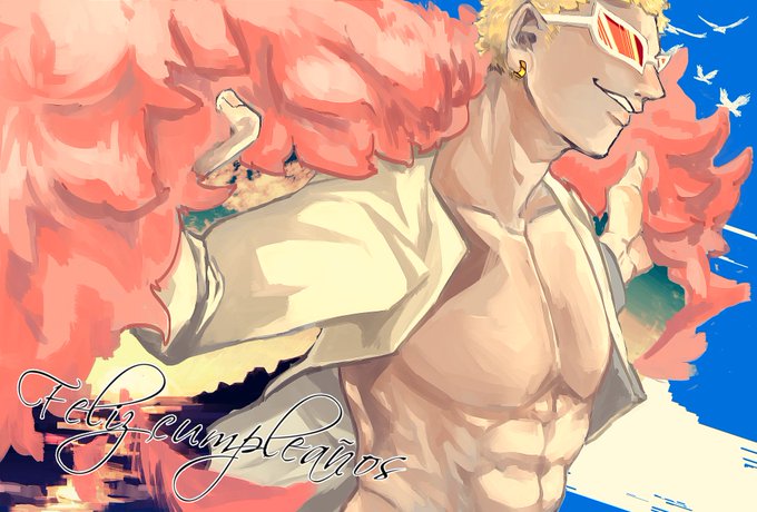 ドンキホーテ ドフラミンゴ生誕祭18のtwitterイラスト検索結果 古い順