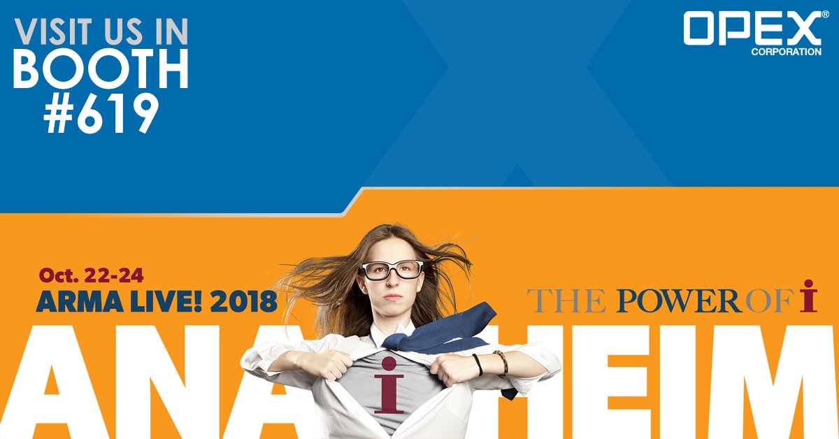 OPEXcorporation's tweet image. We&apos;re HERE!   #ARMALive2018 
We&apos;re Ready! Booth #619
We&apos;re Demoing! #Falcon #MailMatrix
Come &amp;amp; See!