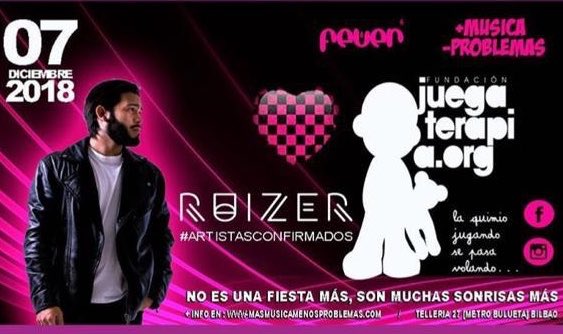 juegaterapia's tweet photo. El 7 de diciembre, @LCLUISCAR organizará la 3ª gala benéfica #MasMusicaMenosProblemas en #feverBilbao a beneficio de nuestra Fundación 💪🏼.  ¡Bien por la música solidaria! https://t.co/Pn51JiCMRO