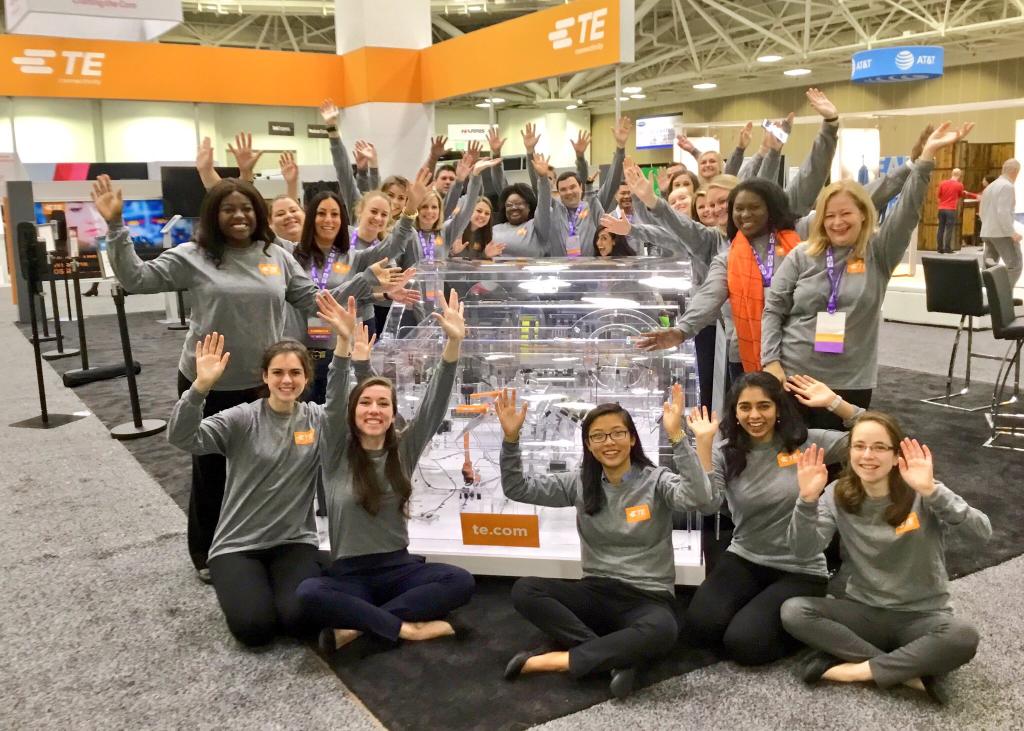 TECareers's tweet photo. Another awesome @SWEtalk conference connecting with future #STEM innovators and #BreakingBoundaries together. From all of us at TE, thank you for inspiring us! Here are a few of our favorites from #WE18. #LifeatTE https://t.co/pQZpAgPmh9