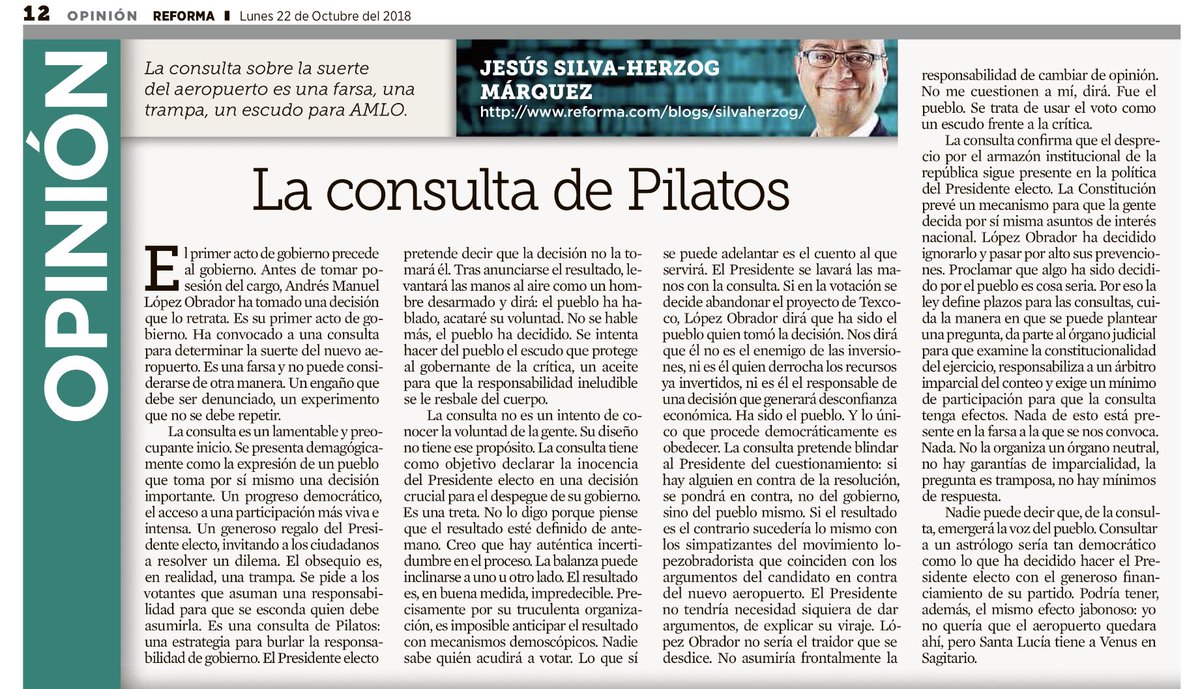 constanza's tweet photo. Aquí va el (imperdible) artículo de @jshm00 de hoy en @reformaopinion https://t.co/KgUOd9hlqx