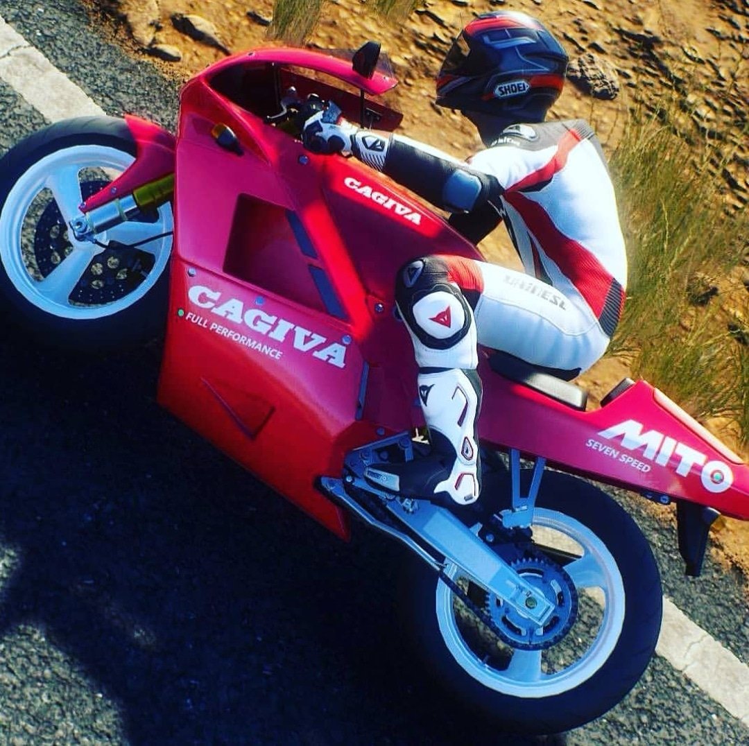 When a great mythical dream for young children and adults it becomes reality! 
🐘🏁🐘🏁🐘🏁
Are you ready for all #CagivaMito in different liveries present in #Ride3?
#Cagiva #Mito #CagivaMotor  #LaMotoItaliana #Since1978  #FullPerformance #SevenSpeed