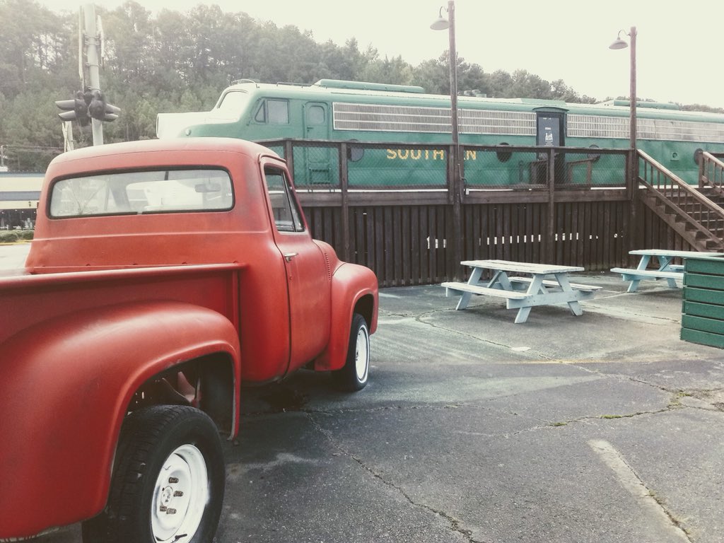 Had a blast #gigging in Birmingham & Auburn, AL! But we missed the #midnighttrain to Georgia. #giglife #evententertainment #flapperlife #showgirls #flappers #sweethomealabama #vintagetrucks #roadlife