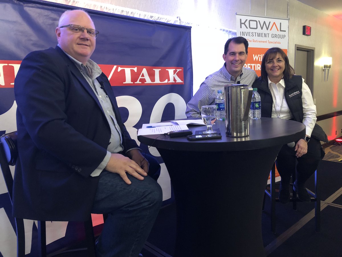 TonetteWalker's tweet photo. .@scottwalker and I had a great talk with @JayWeber3 this morning! Nice way to start off the week! https://t.co/j43TEeCuoa