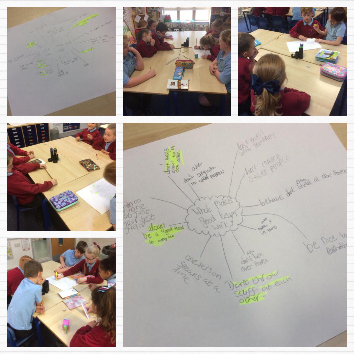 ClawddOffaYsgol's tweet photo. Year 4 working in groups to come up with their class #TalkRules https://t.co/wzxHJbjDDM