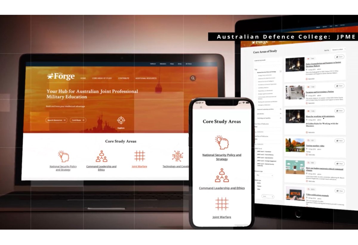 WarintheFuture's tweet image. The Forge is coming. Our new JPME curated hub is coming soon | @ADC_Australia #MaximumLearning