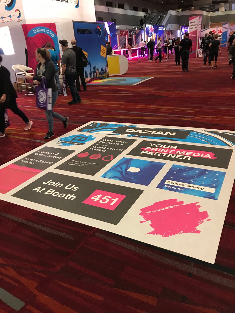 Thanks to the SGIA Expo team and everyone who visited us at our booth this year! We had a ton of fun and met so many great people. Until next time! #SGIAExpo #SGIA2018 #SGIA #Dazian #Printing #Vegas #printmedia