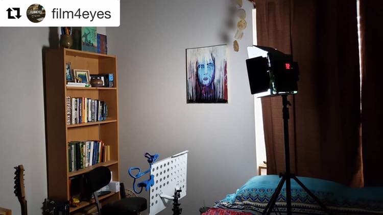 @film4eyes using our #gvmled 480ls #bicolor #light to light up a scene for some videos he’s working on! #gvmlight #gvm #ledlight #greatvideomaker #bicolorLight