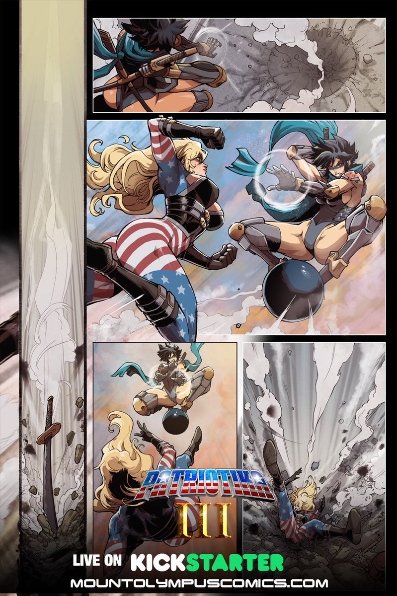 mtolympuscomics's tweet image. More interior art from Patriotika 3! Please pledge and share the kickstarter: kickstarter.com/projects/mount… #comicpages #sequentials #artwork #comics #patriotika #kickstarter #crowdfund #cosplay #cosplayers #comicaction #variantcovers