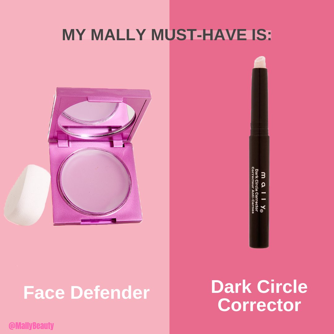 mallybeauty's tweet photo. Mallynistas... you're stranded on an island and can only have ONE of these @MallyBeauty products with you. Which would you choose?! Retweet for Face Defender, like for Dark Circle Corrector! GO! #MallyBeauty #WouldYouRather #MakeupEdition https://t.co/PyLTBl2Jzi