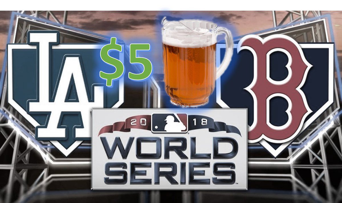 Game 1 of the #WorldSeries Tuesday night.  We're gonna have our famous $5 Personal Pitcher specials for all the games.  All 9 innings, or more, it's there for you!

11th &amp; Willow
#Hoboken #HobokenBars  <a href="/HoboHappyHours/">Hoboken Happy Hours</a>
