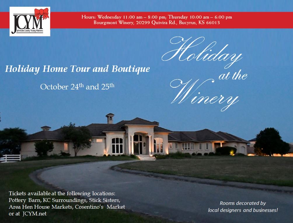 It’s this week! JCYM’s Holiday at the Winery! Join us at the boutique and home tour. Visit jcym.net for more info and details. #Holidayatthewinery #lovehometours #Loveboutiqueshopping