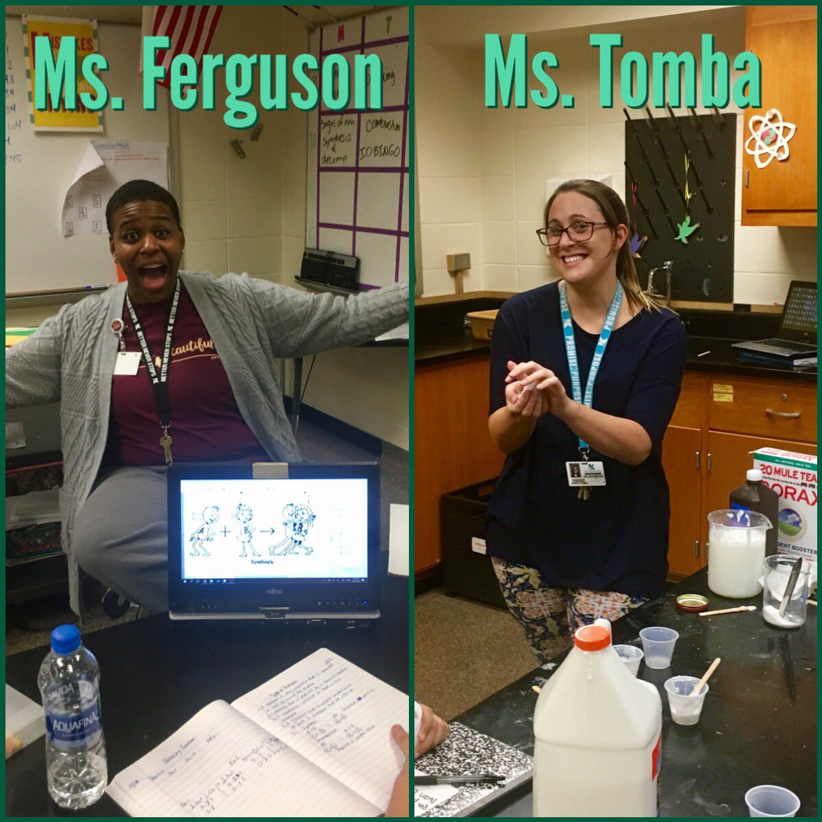 learnwithKV's tweet photo. 📚Read 🤓Learn 👋🏽Do! Awesome day in @tomba_michelle IPC class! We explored the station teaching model. We had 1) ind reading 2) T led discussion 3) S centered lab to master types of chemical reactions. #coteachmodel #teamwork #slime #engage #smallgroup @KleinForest https://t.co/fbyoITFHvG