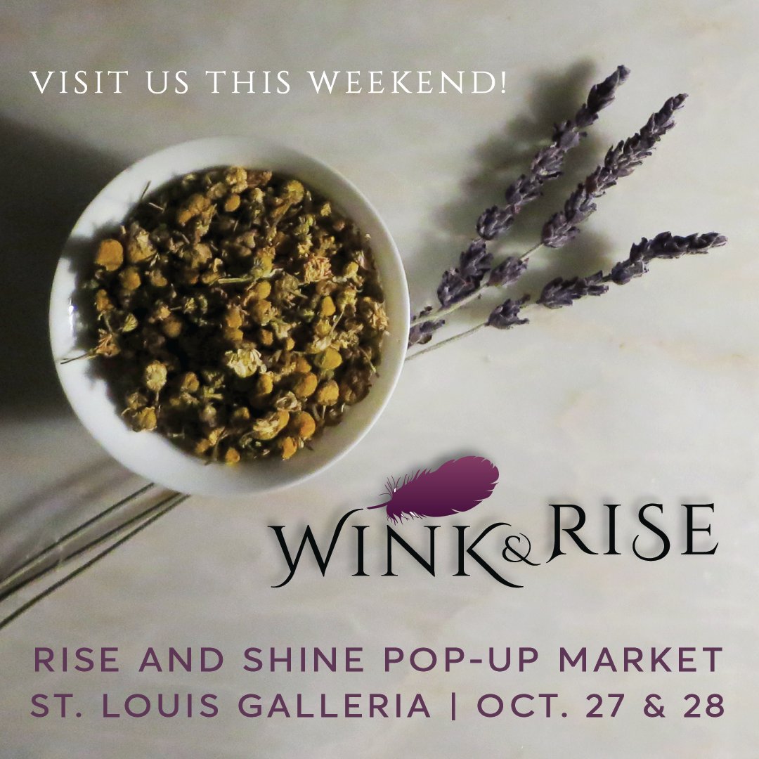 WinkAndRise's tweet photo. We're thrilled to be coming to the @StLouisGalleria this weekend for the Rise and Shine #Pop-up Market! If you're in the area, stop by and visit us, and learn how you can achieve your best sleep! https://t.co/3EwN1OkfLB
