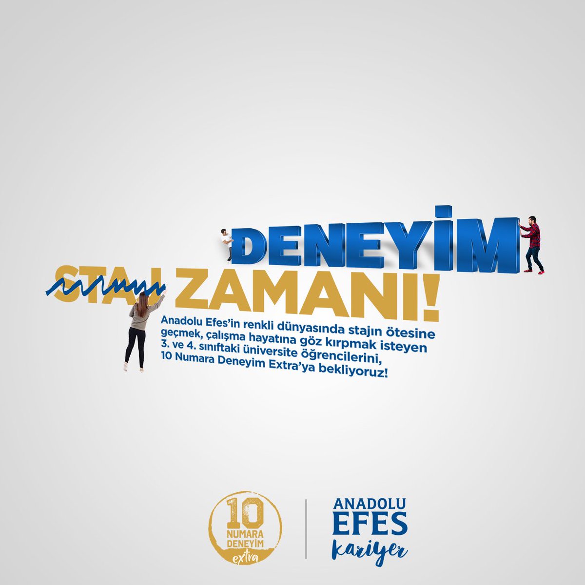 Anadolu Efes'te stajın ötesine geçmek, çalışma hayatına göz kırpmak istiyorsan buradan başla! @anadoluefeskariyer Başvuru için; toptalent.co/anadolu-efes-1…