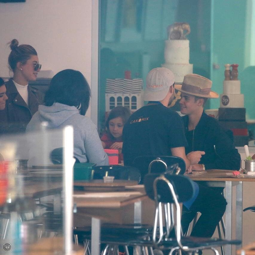 April 23, 2015. Hailey and Justin out in Los Angeles.