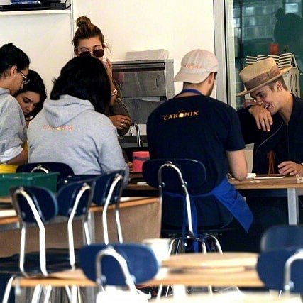 April 23, 2015. Hailey and Justin out in Los Angeles.