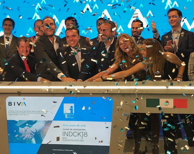 BIVAMX's tweet photo. ¡Bienvenido Capital Índigo a la familia de emisoras BIVA!                      
Capital Índigo es una firma de capital privado enfocada en la deuda privada y en inversiones de capital de crecimiento en empresas medianas 100% mexicanas.                   
#BIVACapitalÍndigo https://t.co/QJsjrIHOwL