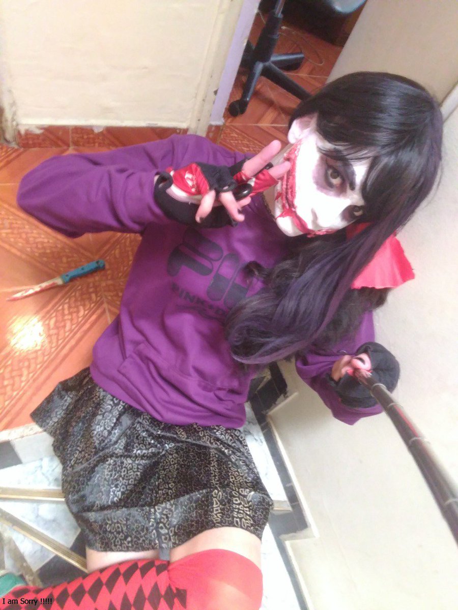TrapitosM's tweet photo. Natacha ase el cosplay de Nina the killer https://t.co/3PLIrdEBF3