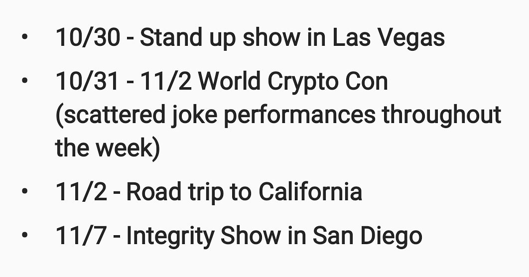 themikesalvi's tweet photo. All I do is work, work, work, no matter what ✊@worldcryptocon in #LasVegas followed the last #integrityshow of 2018. Come out! #teamcryptsome #cryptoshitshow #bitcoin #comedy #blockchain #steemskate #steepshot #steem @IntegrityShow https://t.co/T3SuosIslj