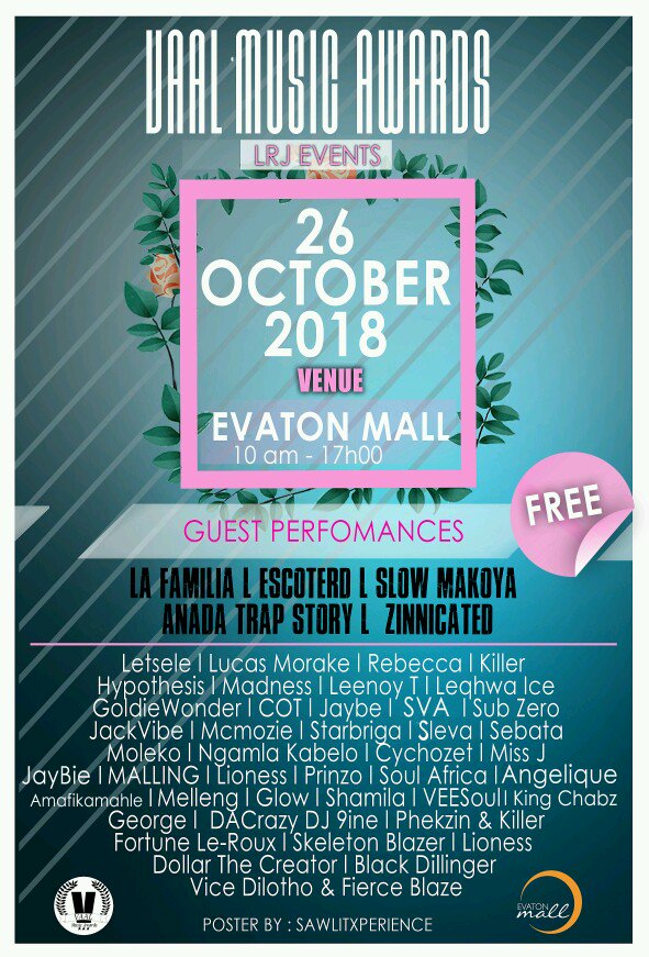 katlehomatlala_'s tweet photo. Let's rock Vaal🔥🔥🔥🔥

Free minded teens magazine presents the most dopest😎🔥events in #vaal

Coming right up is #VMAs_016 
Vaal Music Awards🔥💙♬

#Socialmedia
#notice   
#Update               @VaalMusic
#Mzansi 

@Campustv_Live @castlelitesa @RealGod_Branco @CIROCza https://t.co/9AcZ28ljwp