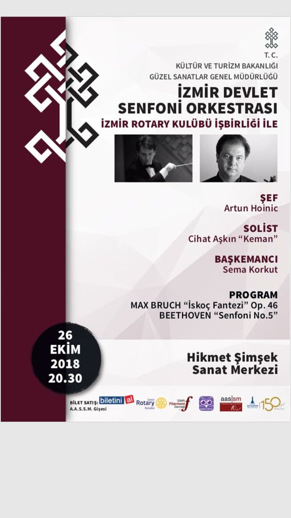 Bu hafta Hikmet Şimşek Sanat Merkezi’ndeyiz..Bekleriz..
Biletler <a href="/biletinial/">Biletinial</a> ve @ahmed_adnan_saygun gişesinde..