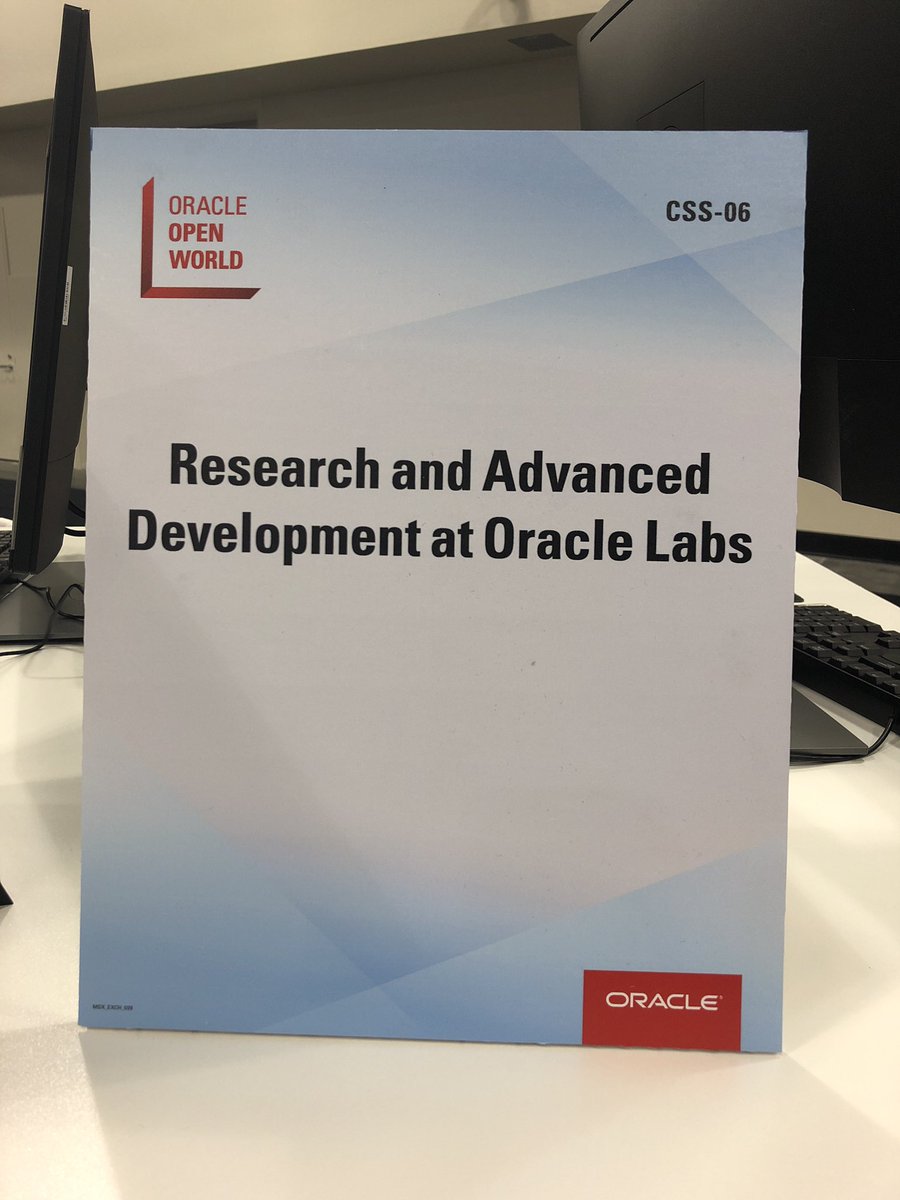 jarodwen's tweet image. Come to our booth at #OOW18 to learn more about research and advanced development projects at #oraclelabs!