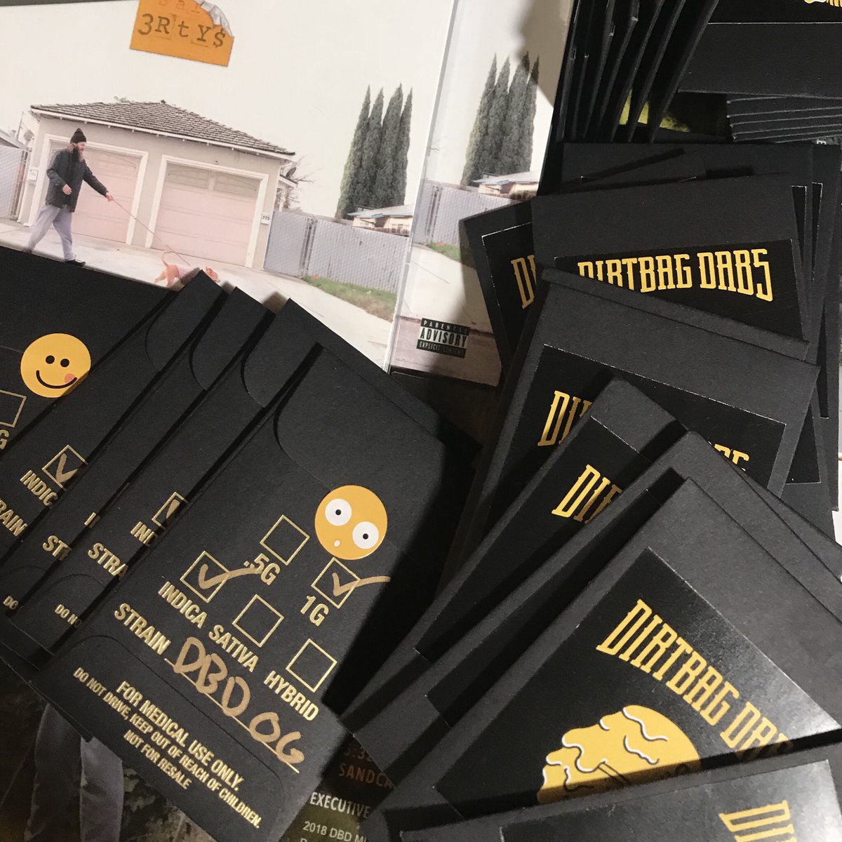 DirtbagDan408's tweet photo. On my way to LA... I’ll be in the Santa Monica area this evening with #DirtbagDabs hard copies of #3RTYS and DBD Ripper Patches... holler if you tryna cop something https://t.co/5Ao1LFQANx
