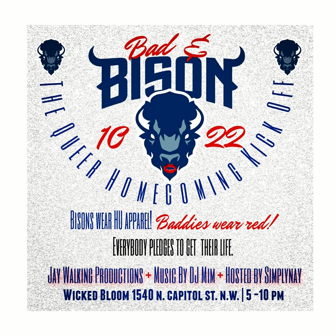 TONIGHT!! Catch me at <a href="/wickedbloom1540/">Wicked Bloom</a> 5p-10p!

#HU #Bison #HowardHomecoming #DJMIM