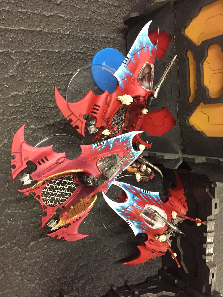RenegadesRamble's tweet photo. Lee Pumfordβs Harlequins which were nominated for Best Painted Army at Seeds of Destruction 3 #miniaturesmonday #firestormgames #gamesworkshop #warhammer40k #seedsofdestruction #eldar #aeldari #harlequins #jetbikes #clowns #valerenegades #valerenegadesgamingclub https://t.co/5VeAsY4rkM
