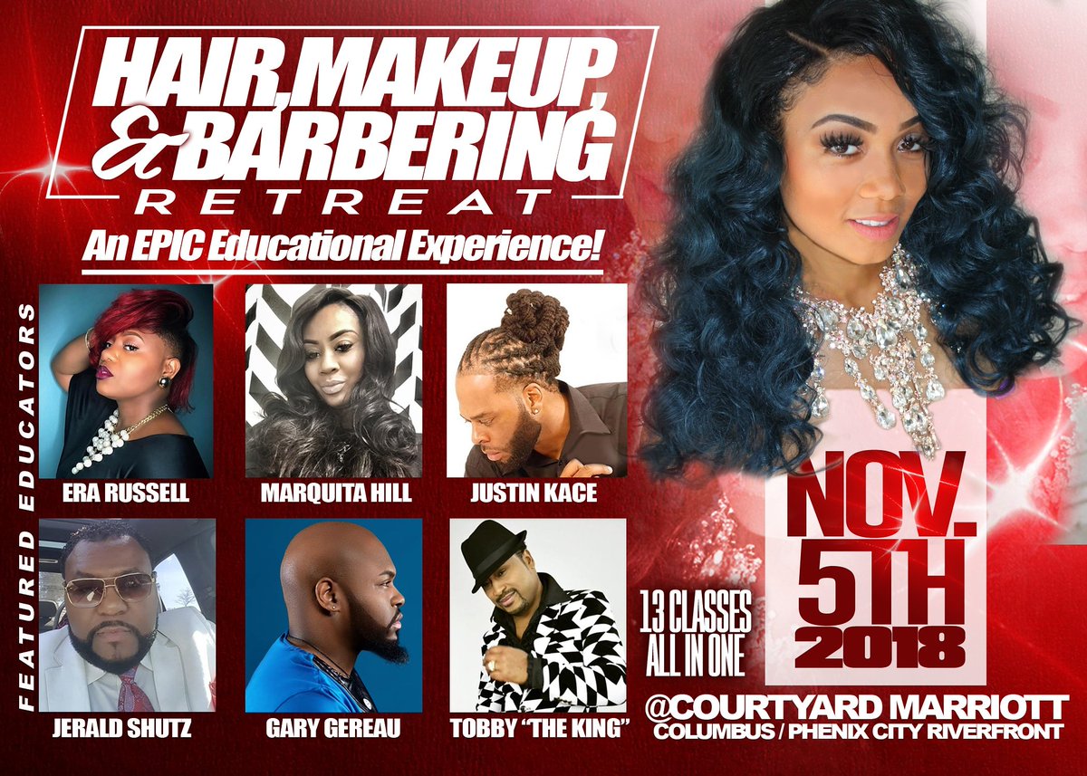 tobbytheking's tweet photo. Reserve your Seat today at:
Hair Retreat18@Eventbrite.com OR https://t.co/2jNfCJimRc
** ALL Attendees WILL RECEIVE Certificate of 6 1/2 hours of Continuing Education Completion. #hairclass #makeupclass #locsclass #barberclass https://t.co/SxutU9DFcU