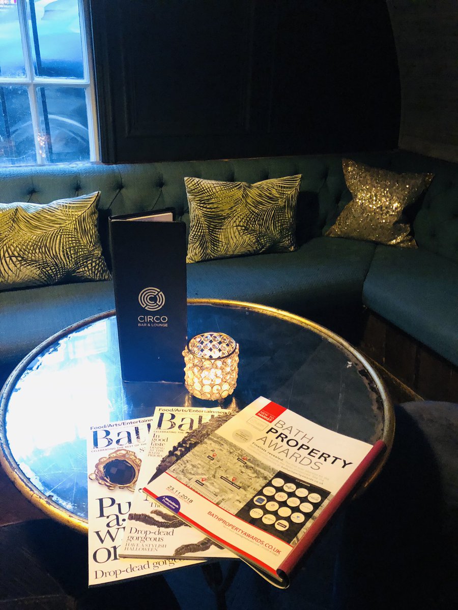 BathPropertyAwd's tweet photo. All set for the Finalists’ &amp; Sponsors’ Reception this evening at @Circobarbath, huge congrats to all the Finalists! https://t.co/jzRqUK1USW