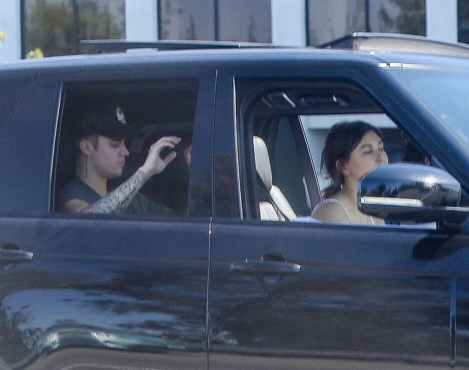 May 10, 2015. Hailey and Justin out in Los Angeles.