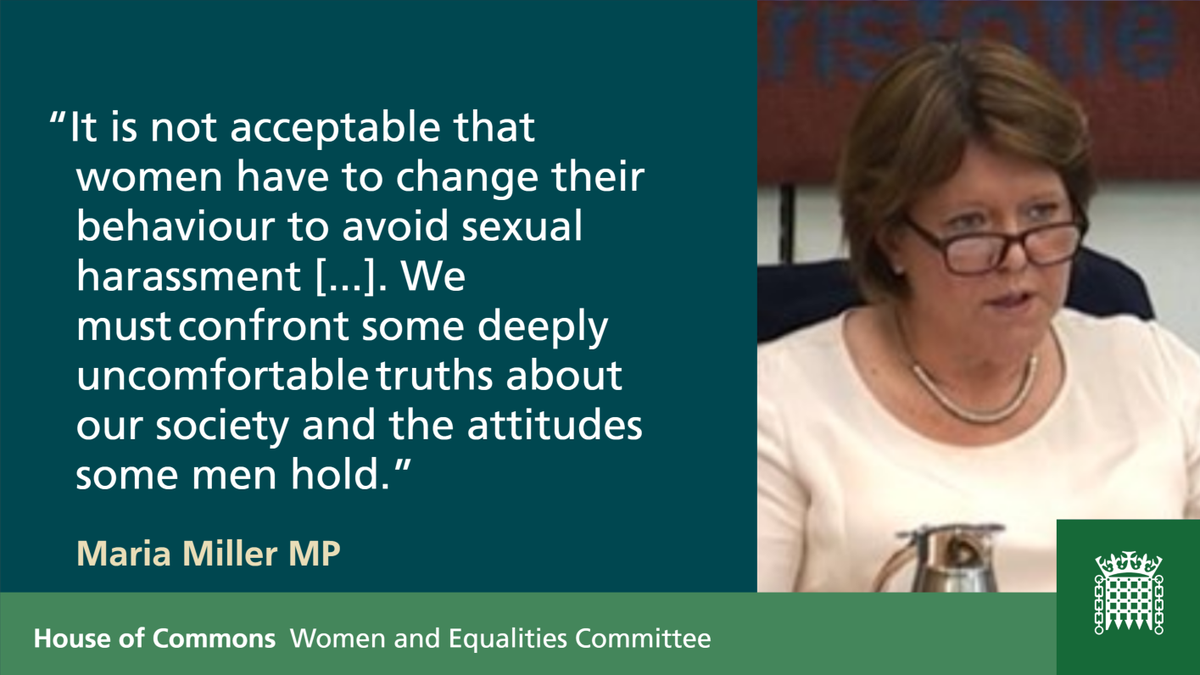 CommonsWEC's tweet photo. Our report on #sexual harassment of women and girls in public places makes recommendations for how the Government can tackle this issue. Read what our Chair @MariaMillerUK says about the report here: https://t.co/ZVV5dSXxTG #metoo #streetharassment https://t.co/owF1y1TweA