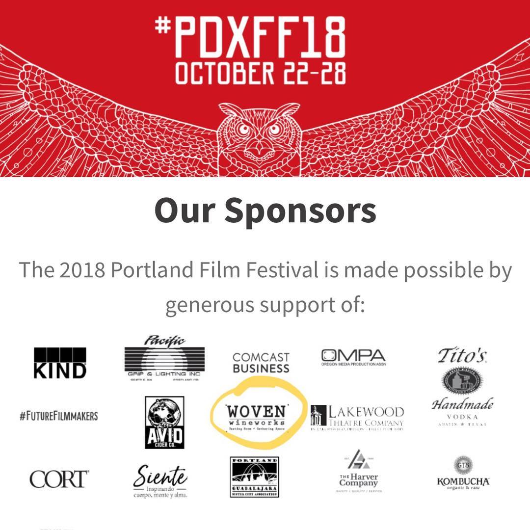 WovenWineworks's tweet photo. We're honored to sponsor the 2018 @portlandfilm “Storyteller’s Festival.”
Festivities kick-off tonight! Come celebrate the art of storytelling #pdxff18 https://t.co/T5T5brZIrQ