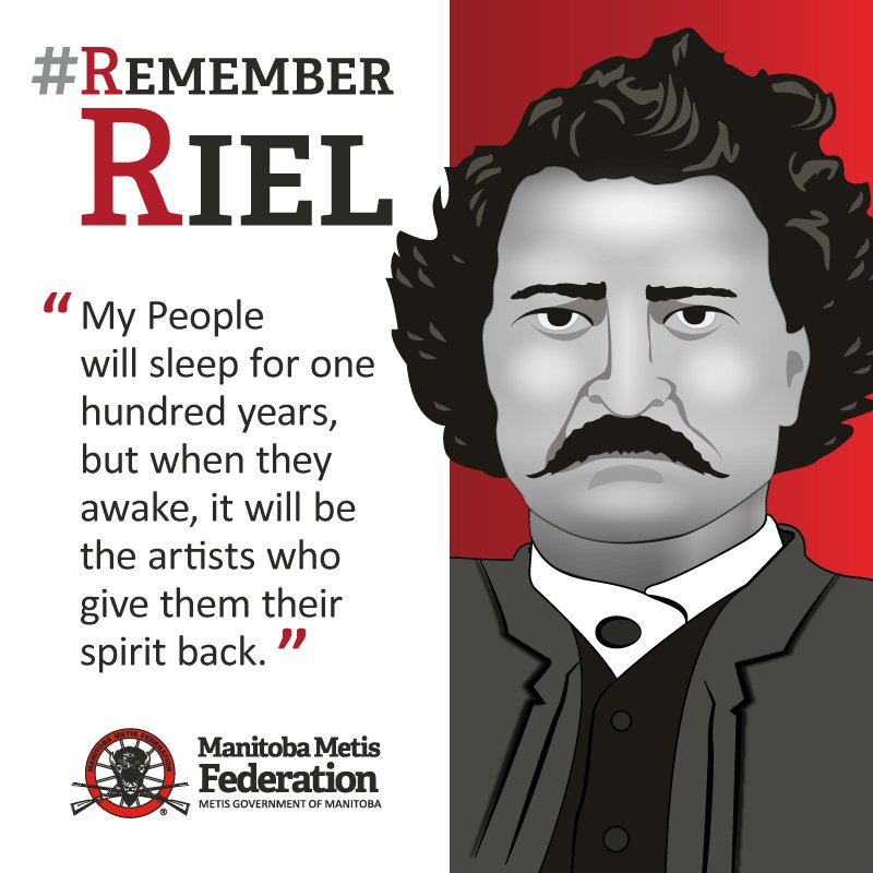MBMetis_MMF's tweet image. Louis Riel was born 174 years ago today in Saint Boniface. Riel was leader of the Métis during the Red River and North-West Resistances, a visionary who fought to protect the rights of the Métis Nation, and the father of Manitoba. #RememberRiel