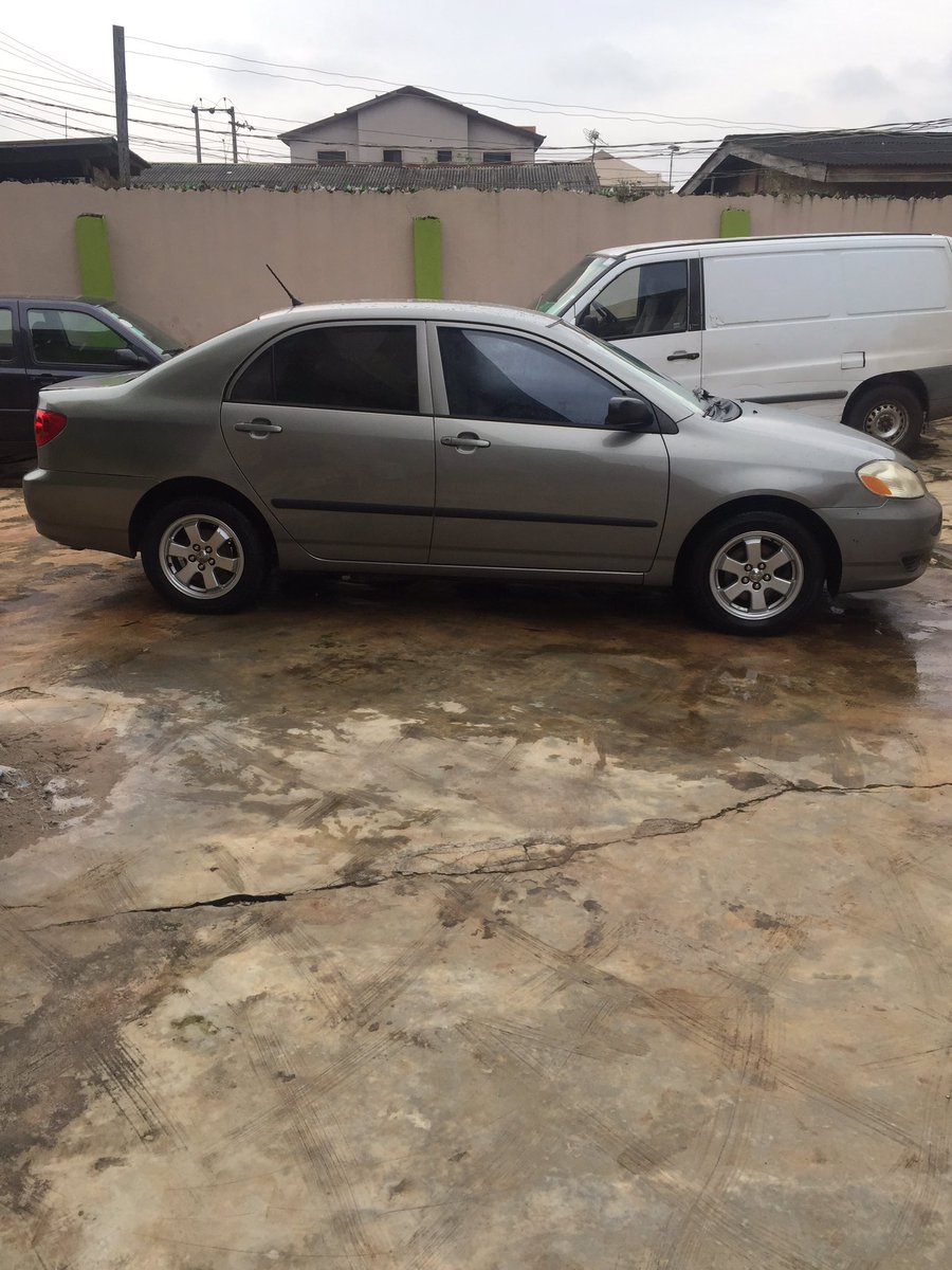 Lanrepompin's tweet photo. 2004 Toyota Corolla 1.7m Tokunbo call/text 07031384818 https://t.co/OsBMqxSKbJ