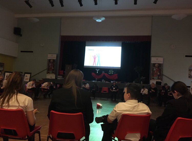St_PaulsRCHS's tweet photo. A huge well done 👏👏👏 👏 to the first of four groups of our S1 young people who participated so brilliantly with @urspaceglasgow in our #VALUES retreat today focusing on #community Very proud of your excellent work today 🌟🏅 #togetherwearestrong #funandfaith https://t.co/cQeiL1lAEa