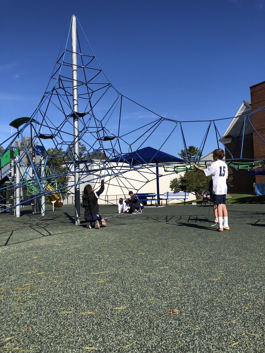 FHSMathManiacs's tweet photo. Playground Project continues: today there were discussions about ft vs meters; what measurements still needed to be recorded; whether to hold the measuring tape taunt or with slack in it. @PlayKOMPAN #myflinthill https://t.co/RD6Y7Fo27O