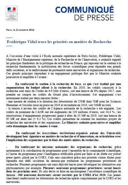 Frédérique Vidal tweet media