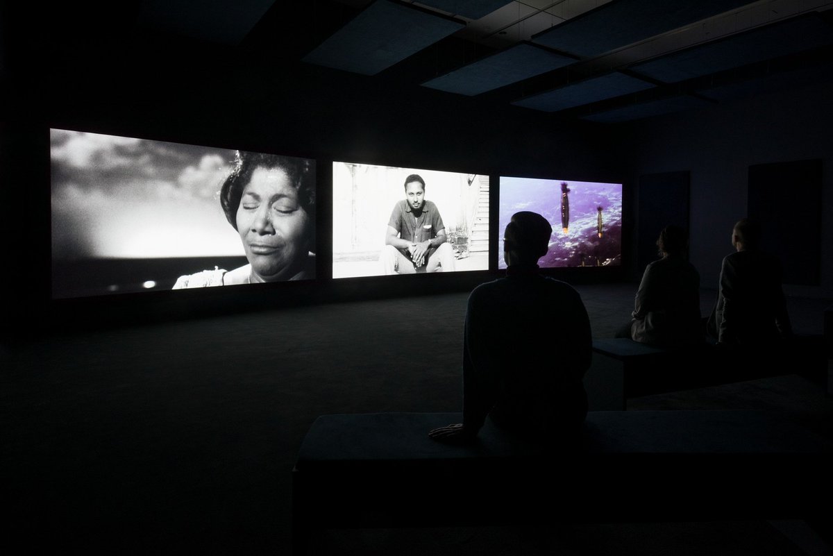 MuseumModernArt's tweet photo. "The Unfinished Conversation" is an outgrowth of the Black Audio Film Collective, a highly influential group—who like the artists of #JudsonDance—were dedicated to working together as a method and a political commitment. Explore more staff #MoMApicks: https://t.co/VdwCdl3L80 https://t.co/W6WvtlNyni