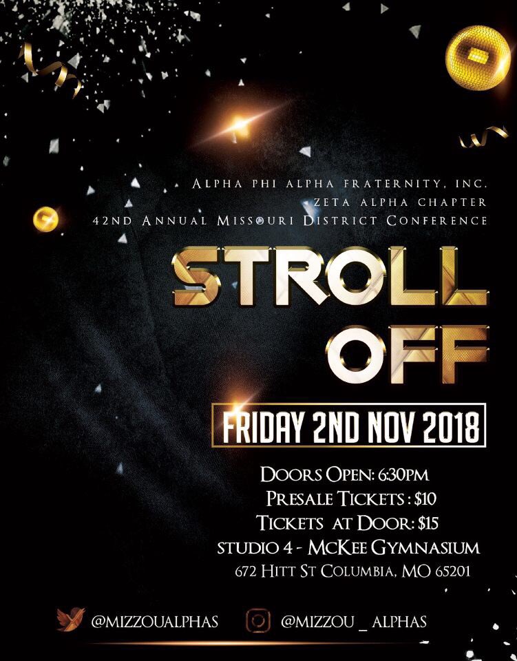 MrQUALLified's tweet image. It’s gone get extremely cold the weekend of Nov. 2. Missouri Alphas taking over Como for our district conference! Come T up with us!
#AllWhiteParty #MissBlackandGoldPageant #StrollOff