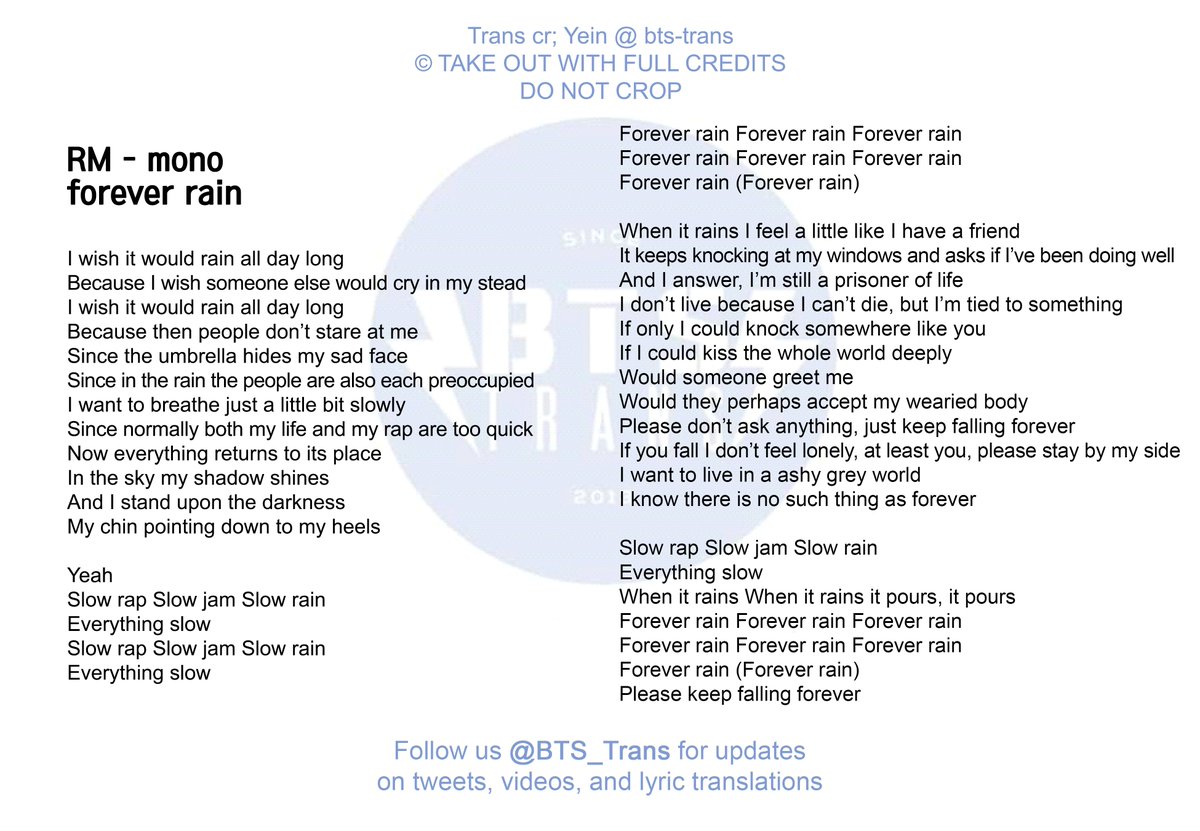 Bangtan Translations On Twitter Koreng Lyrics Forever - 