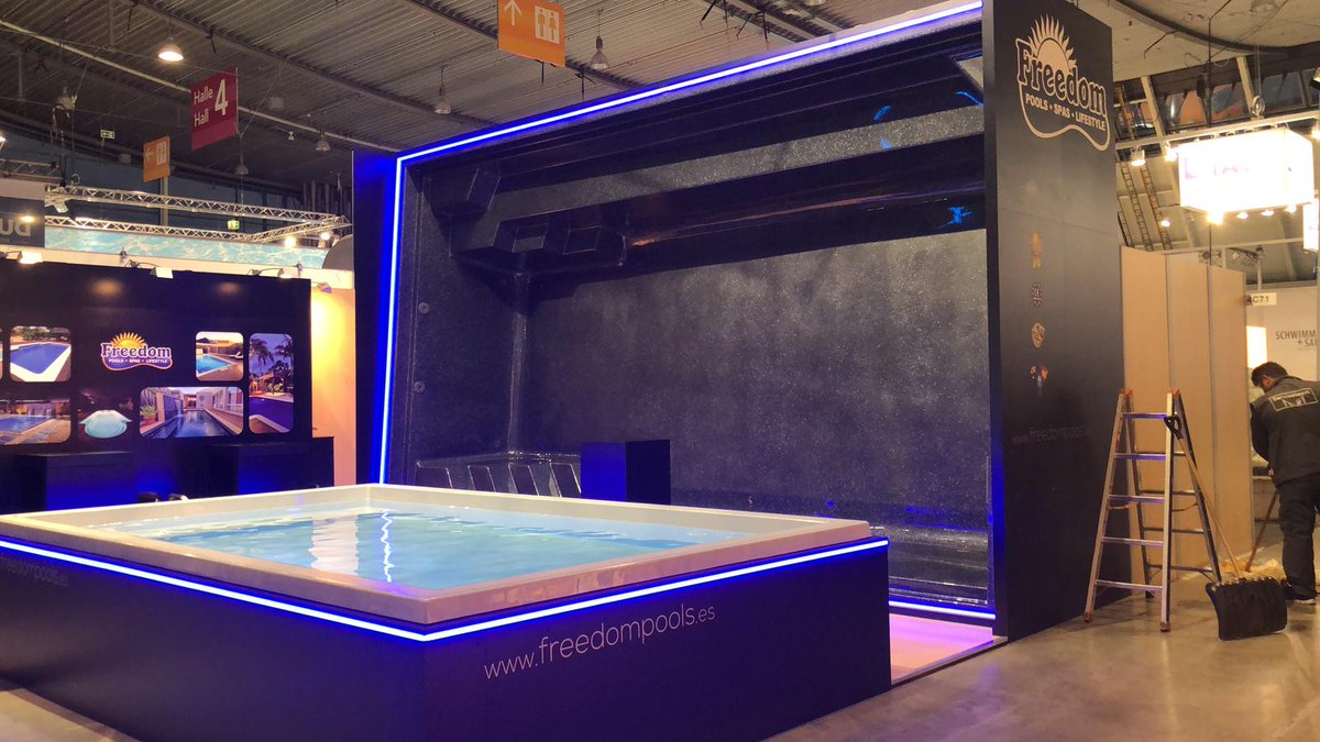 FreedomPoolsEU's tweet photo. Últimos retoques de nuestro Stand en @Interbad 2018.
Aquí nos encontrareis del 23 al 26 de octubre stand freedom piscinas - hall 4 STAND 4 B70 https://t.co/kO29RPR32F
#piscinas #calidad #feria #interbad18 https://t.co/7MfsAw27Yd