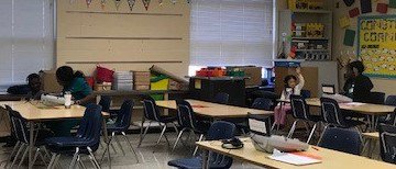 PLVolunteering's tweet photo. Thanks from @PalmerLakeElem to our new friends @AnokaTech, @Rasmussen Brooklyn Park, &amp; @Amplifon for helping out for Vision+Hearing Screening - you made a big difference for our Panthers! #PLtweets #SeeBetterHearBetterDoBetter https://t.co/sFj3LjuEjv