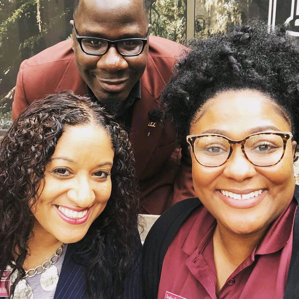 CofCSA's tweet photo. This past weekend we hosted our first M.O.V.E. of the semester.🤗 Our M.O.V.E. Students got to see the new movie, ‘The Hate U Give’ and it was a hit! 

s/o to the fabulous selfie of Mrs. Michelle, Ms. Iesha, and Mr. Grimmage 😉 #ATeam @cofcadmissions 
#FutureCougars 🐾 https://t.co/xbbXj8dNix