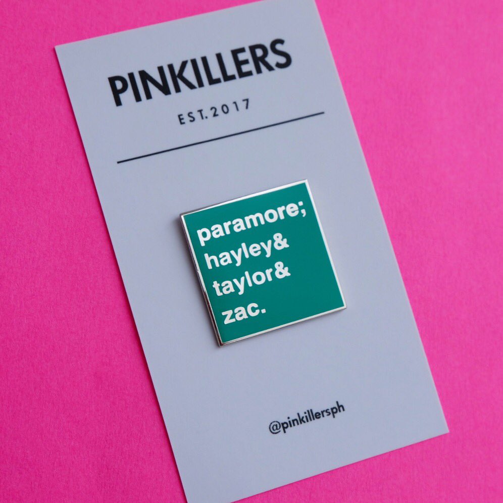 pinkillersph's tweet photo. 💖FOUND ONE PIECE OF THIS PIN💖
PARAMORE (PMORE BAND) PIN - TEAL
Grab it fast at: https://t.co/8YPBpbCLwT
Orders within the Philippines, DM us.
#paramore #pmore #paramoreisaband #ALart #afterlaughter #hayley #taylor #zac #paramorepin #paramoretribute https://t.co/g1lXkBG0kH