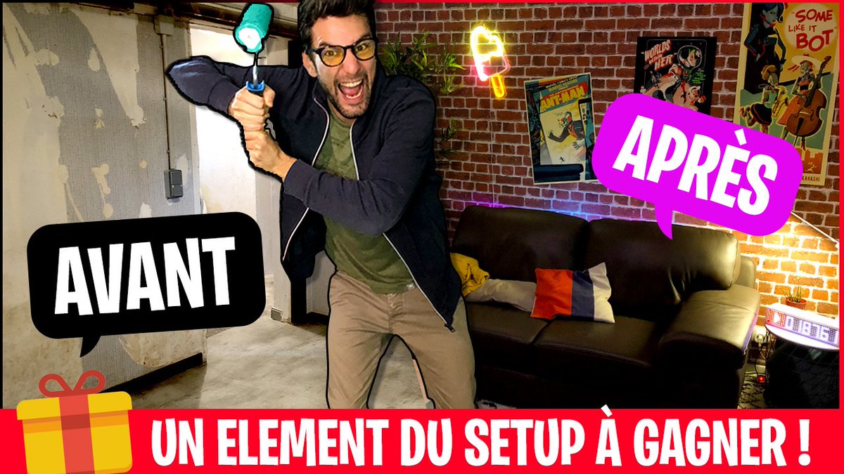 Un élément de mon nouveau setup est à gagner ! 🎁🎁
Si vous n'avez pas encore vu la vidéo, c'est le moment ! Trouverez-vous l'objet en question ?
youtube.com/watch?v=lseFOn…
#rt #follow #concours #cadeau