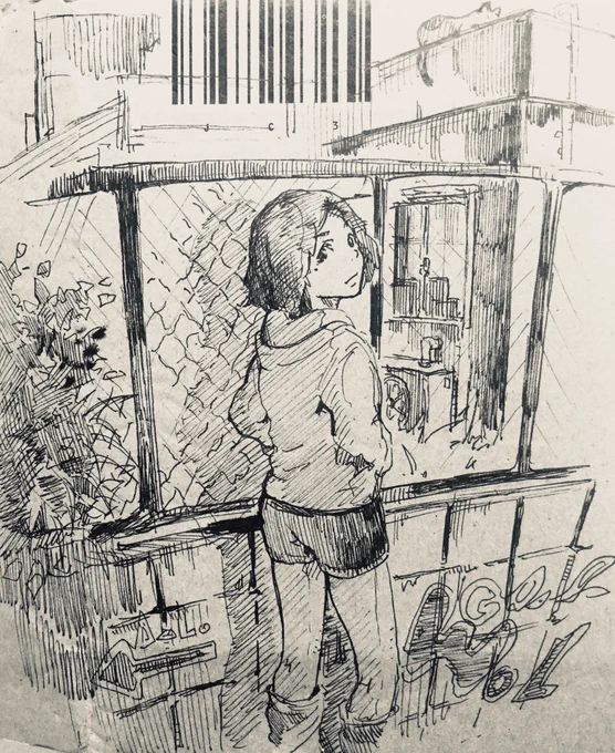 寝る前にラクガキ 